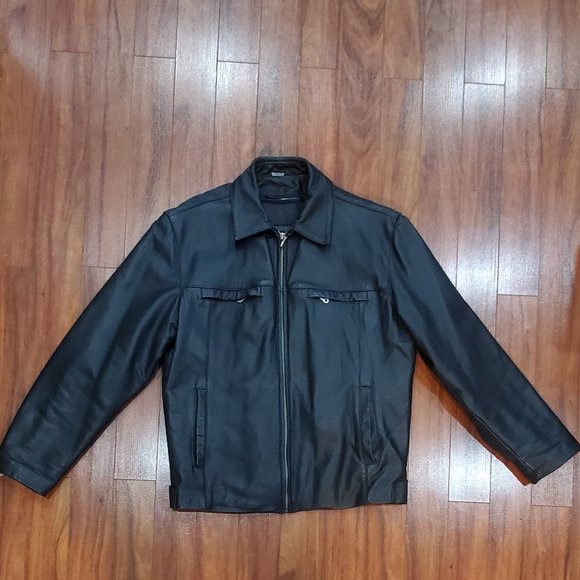 Leather R&R Bomber Style Jacket - Picture 1 of 5
